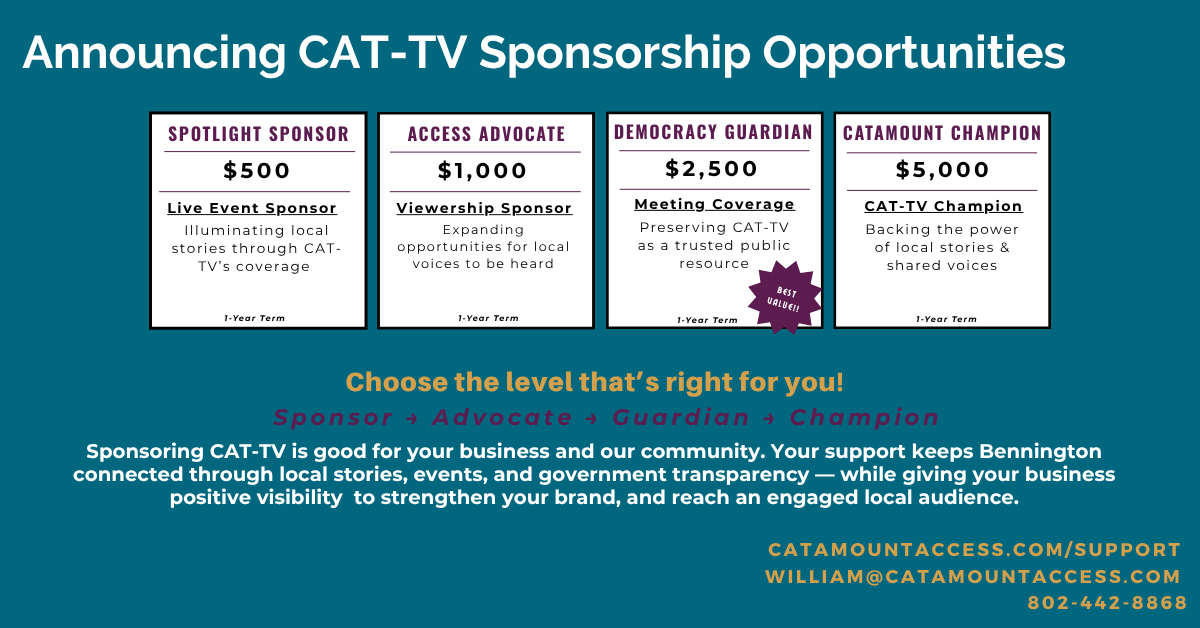 We’re excited to announce new CAT-TV Sponsorship Opportunities!