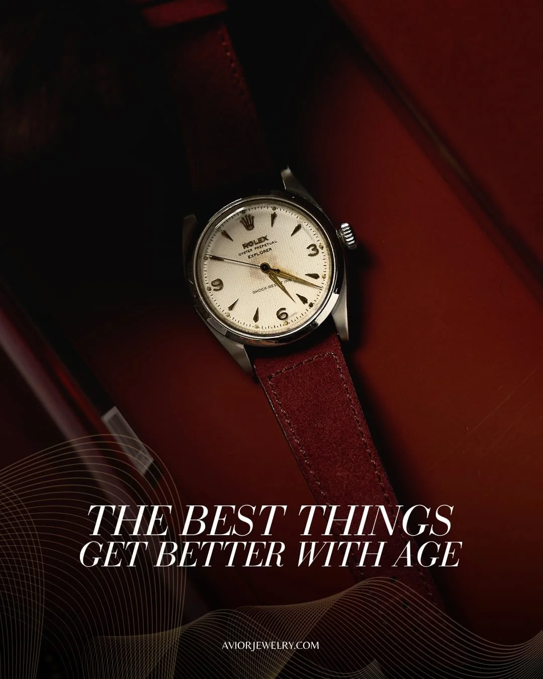 There&rsquo;s a difference between old and vintage.

Old means neglected. Vintage means a watch that was worn, cared for, and left alone by people who knew better than to over-polish or refinish.

That Explorer on the tan strap? The honeycomb dial is