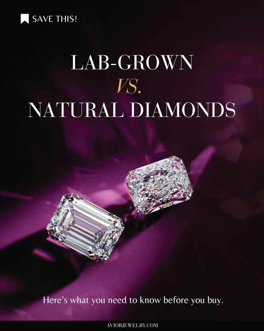 Planning to pop the question or design a one-of-a-kind ring? 💍 

The diamond world has changed&mdash;and knowing the difference between Lab-grown and Natural diamonds could save you thousands while helping you get the ring of your dreams!

✨ Lab-gro