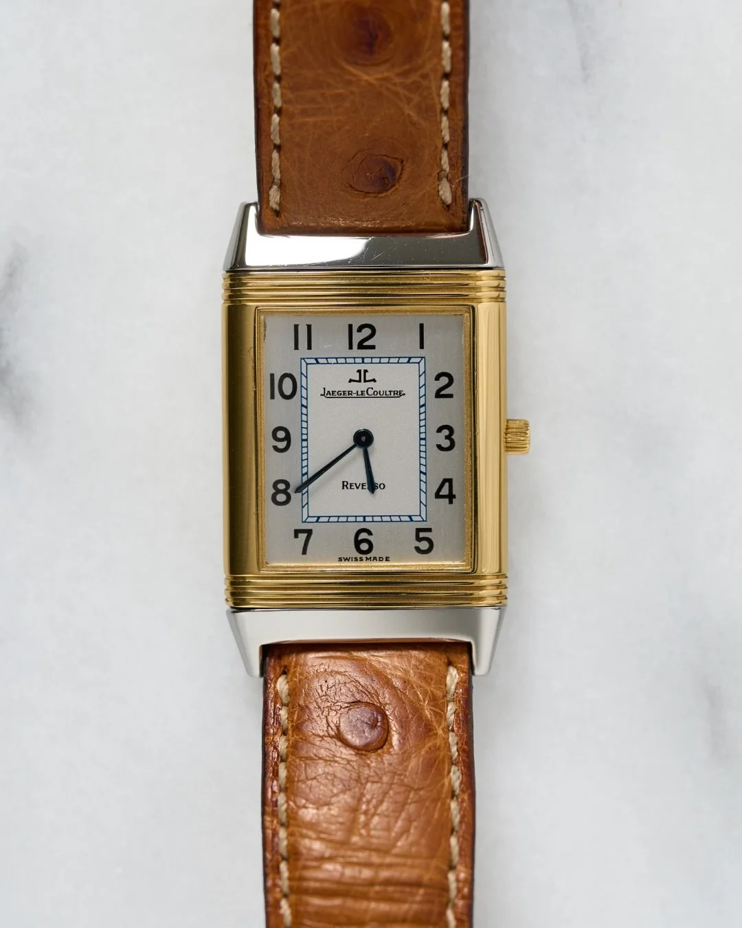 Timeless elegance, engineered to turn with every moment. ✨

The Jaeger-LeCoultre Reverso Classique Ref. 250.5.08 embodies the art of refined watchmaking with its iconic reversible Art Deco case, crafted in 18K yellow gold and stainless steel. Featuri