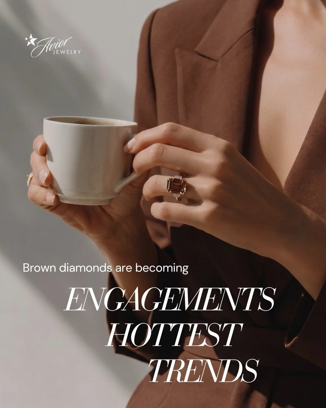 Brown diamonds are redefining modern engagement luxury with rich champagne, cognac, nude, and chocolate tones that feel effortlessly elegant and deeply personal. 🤎

Soft warmth is replacing icy tradition &mdash; creating a look that feels timeless, 