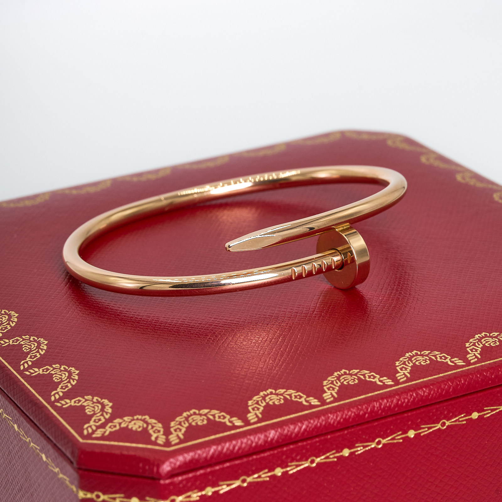 Cartier Juste un Clou 18K Rose Gold Nail Bracelet - Women's Luxury