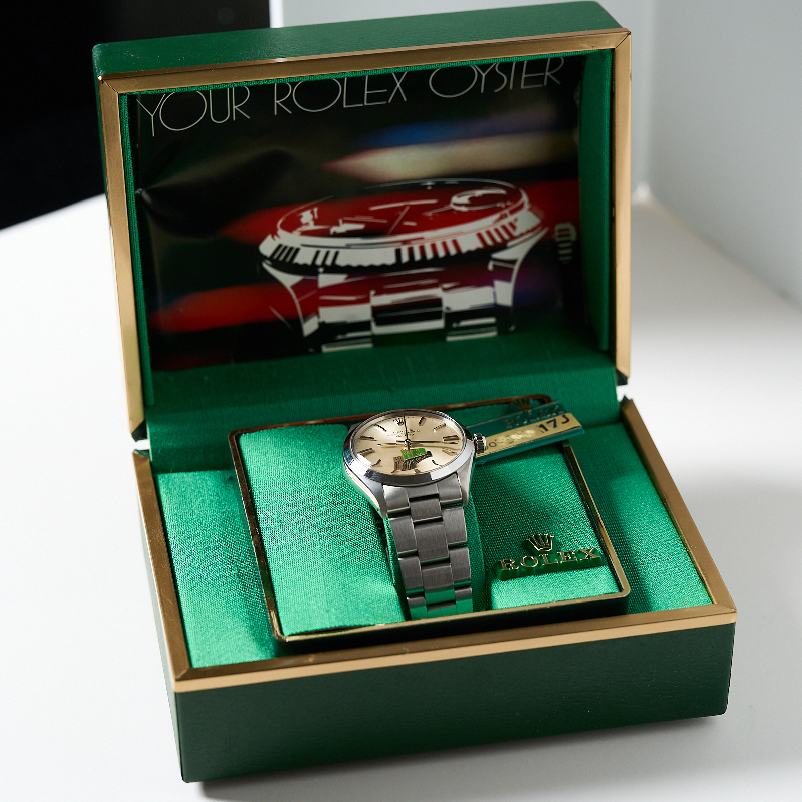 Rolex Air King 34mm Winn-Dixie Logo Dial Stainless Steel Oyster Bracelet Watch #5500 | Full Set | Year: 1982