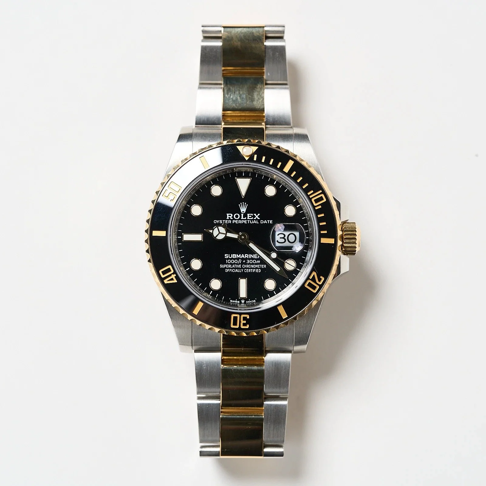 Rolex Submariner Date 41mm Two-Tone 18k Yellow Gold & Stainless Steel Black Ceramic Bezel Oyster Bracelet Men's Watch #126613LN | Full Set | Year: 2020