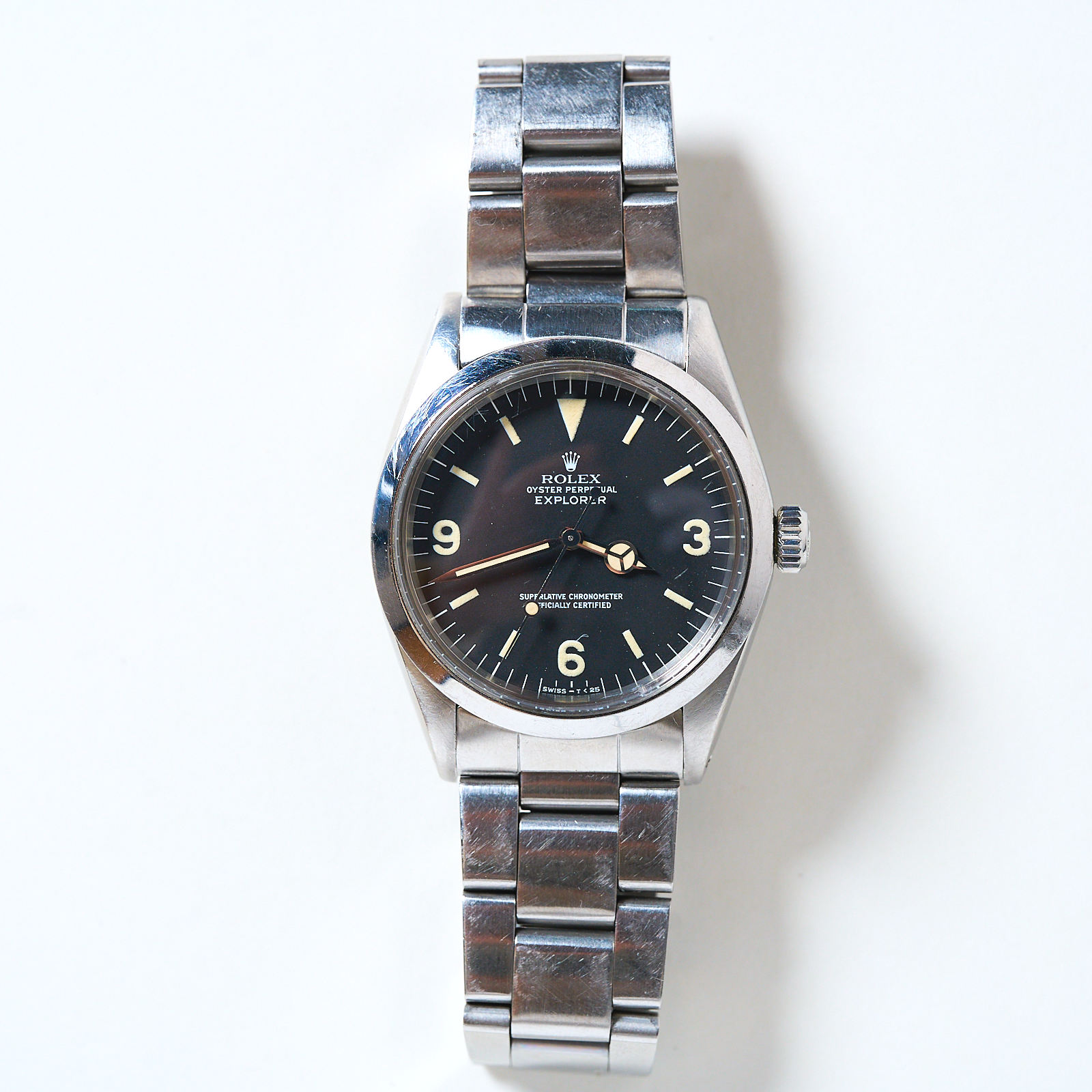 Rolex Explorer 36mm Stainless Steel Black Dial Oyster Bracelet Men's Watch #1016 | Vintage Year: 1975