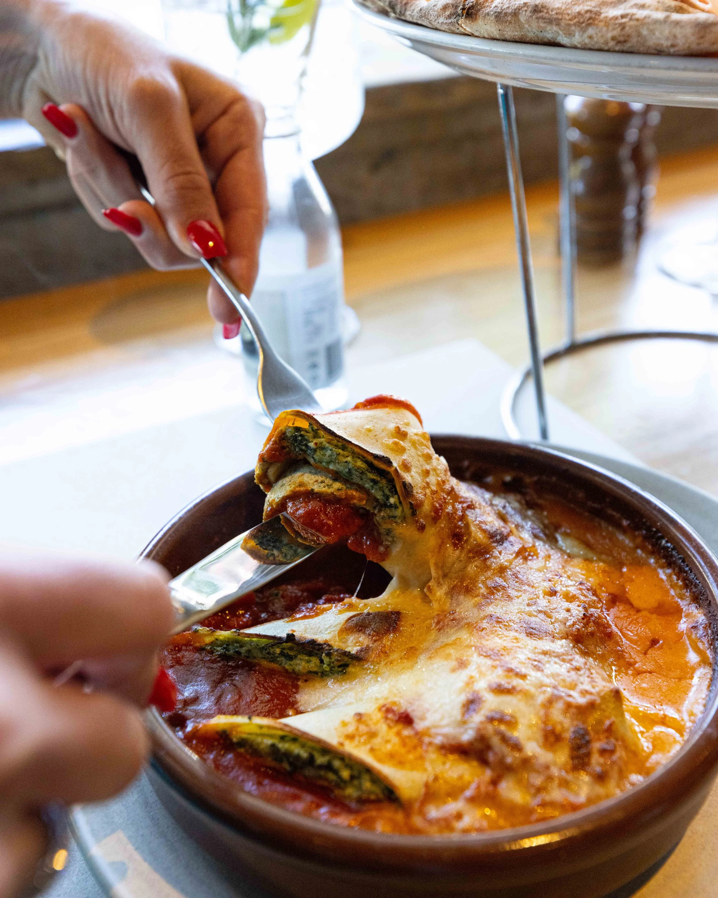 photo of handmade cannelloni at Moretti, the best restaurant to eat traditional italian pasta