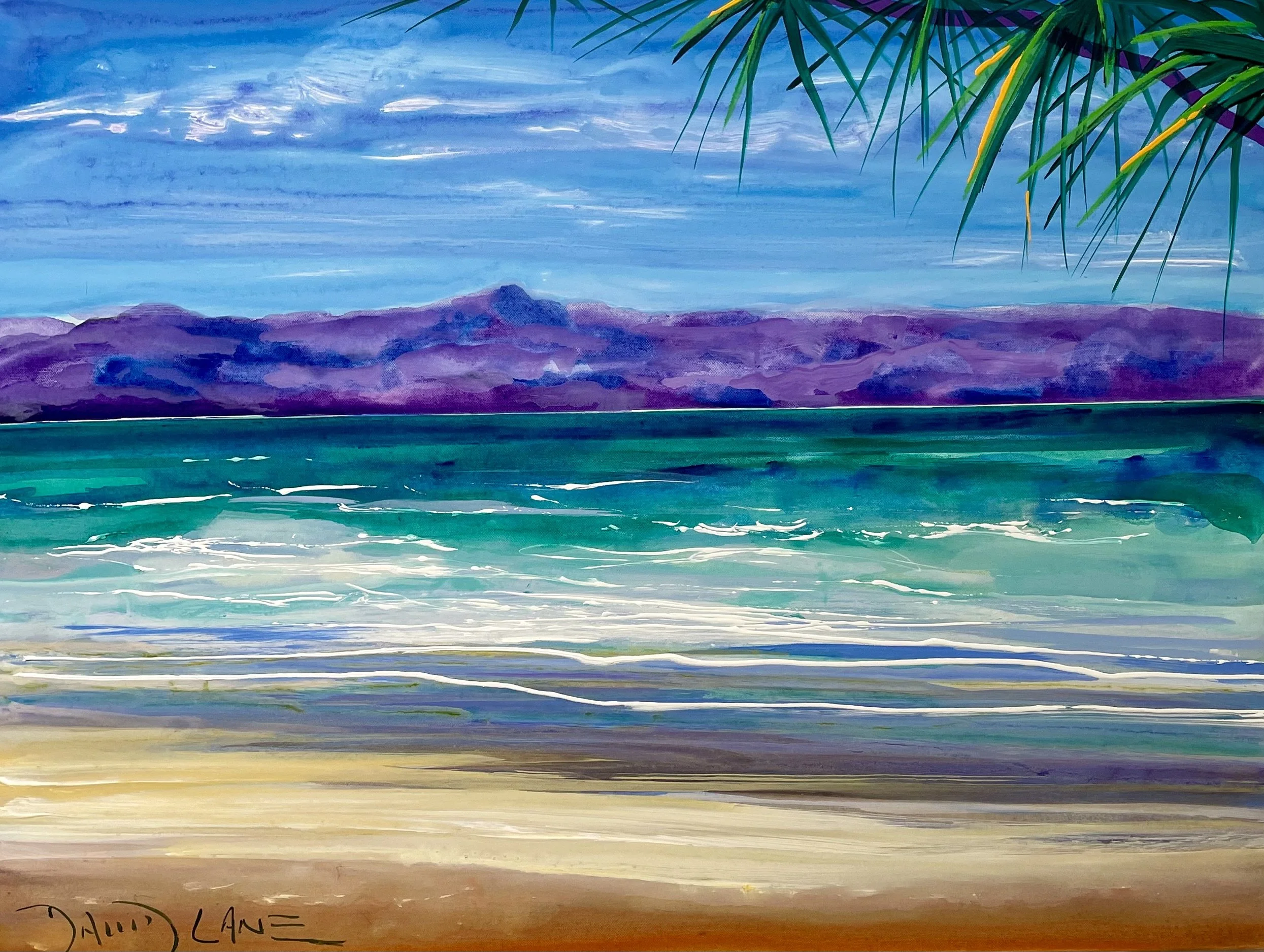 Shoreline 750mmx1000mm Acrylic on Canvas $1950