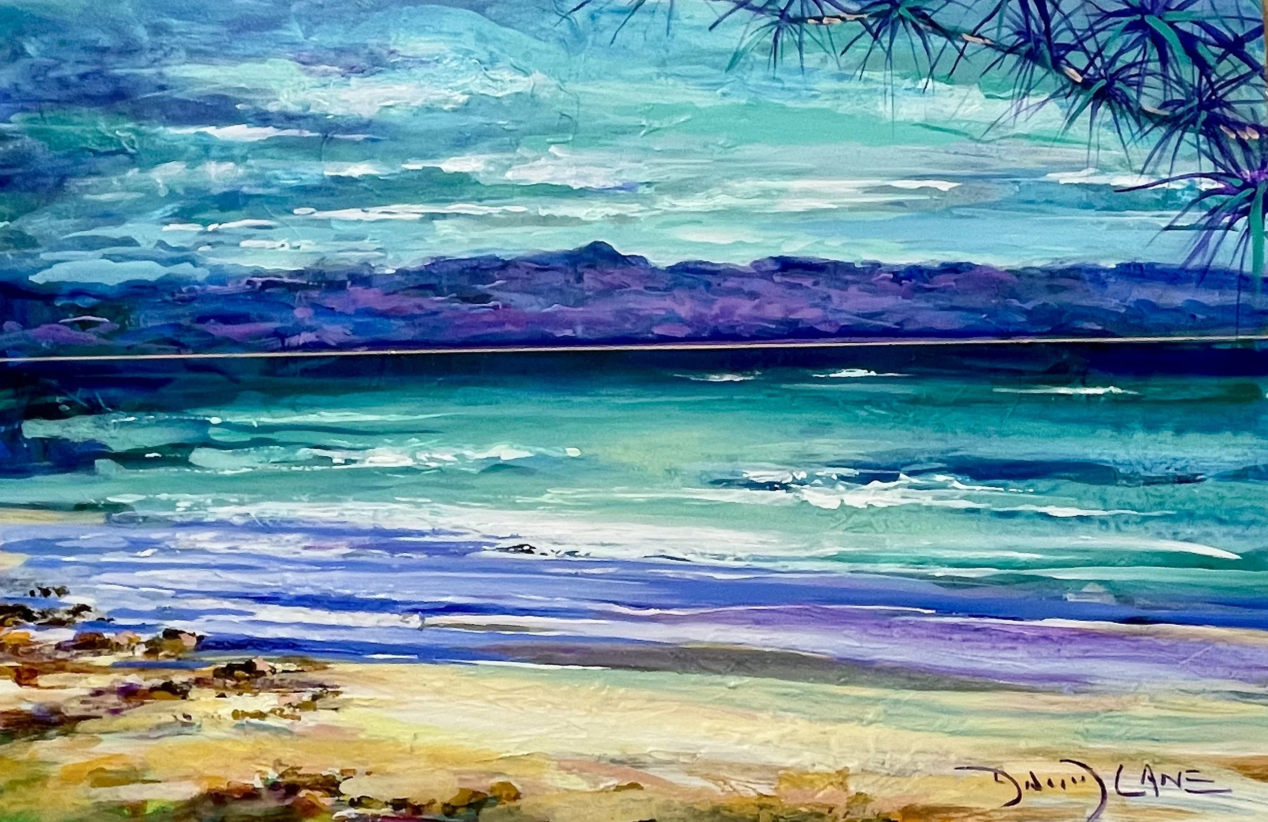 The Bay 600mmx900mm Acrylic on Canvas $2300