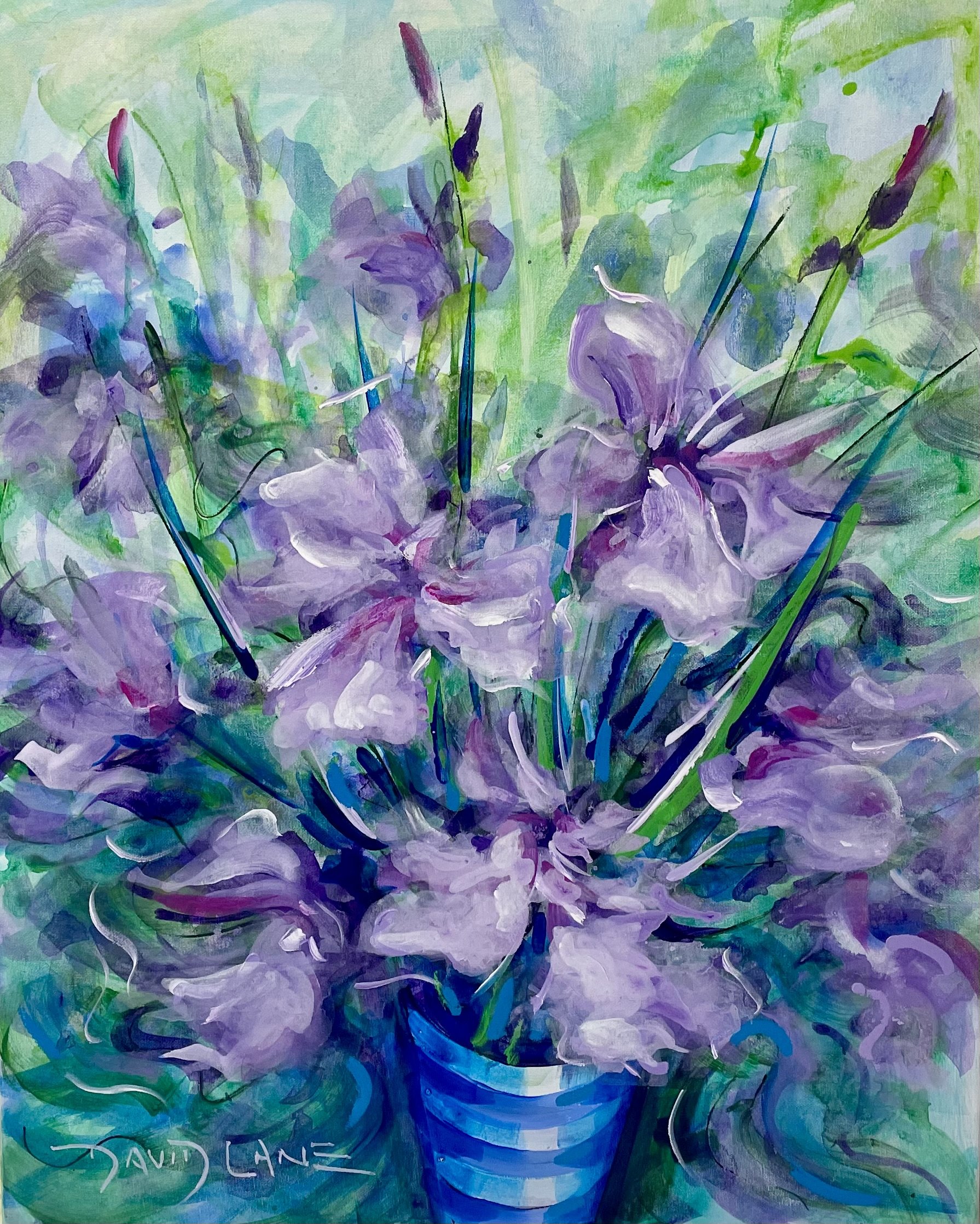 Iris 600mmx750mm Acrylic on Canvas $1700