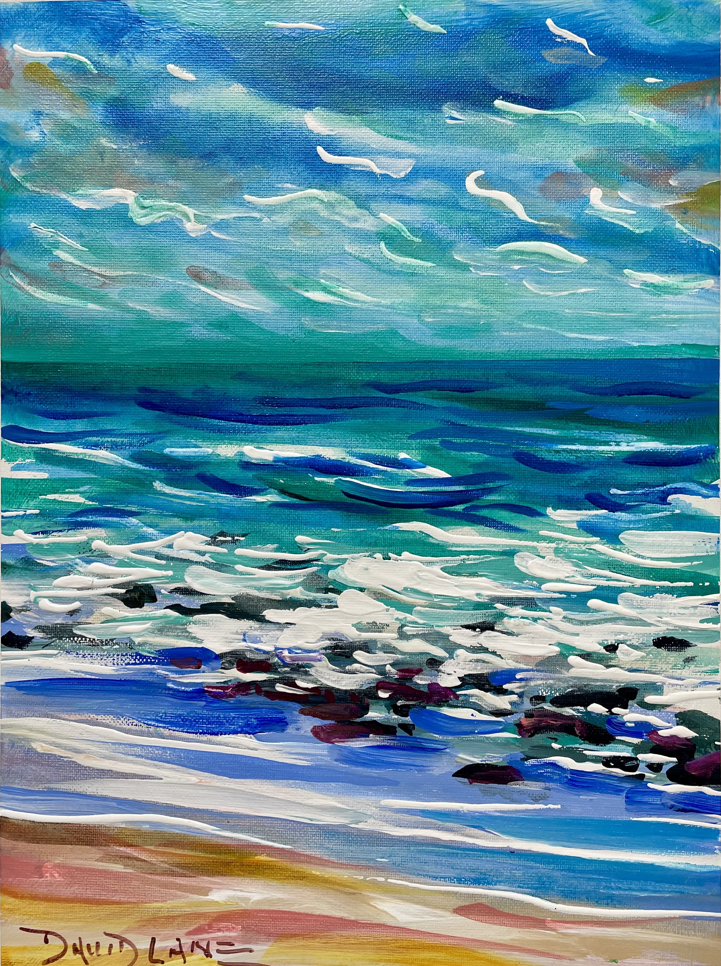 Foreshore 400mmx500mm Acrylic on Canvas $950