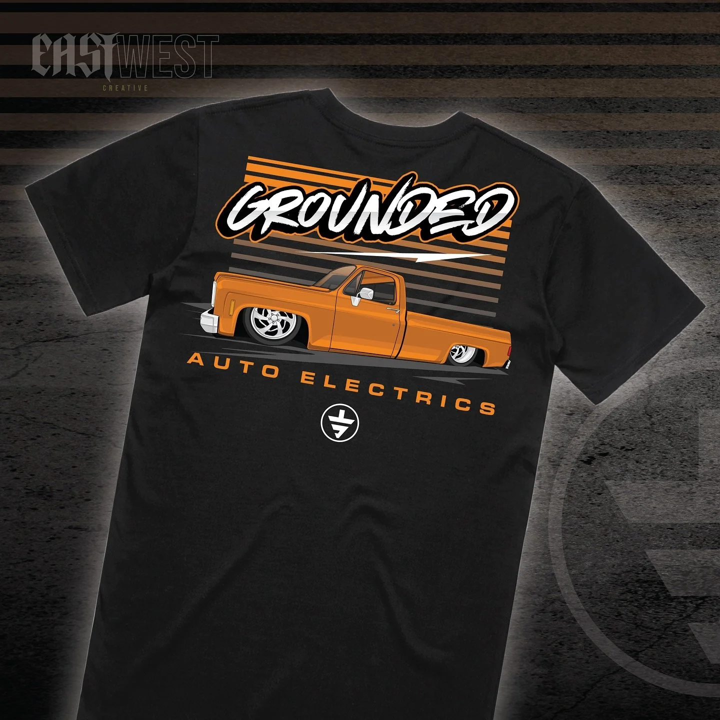 Recent apparel design for @grounded_ae featuring their custom built truck 😮‍💨😮‍💨 
.
.
.
#appareldesign #teedesign #automotivedesign #automotivedaily #automotivegramm #customillustration #customtshirts #logodesign #branding #apparelprintin