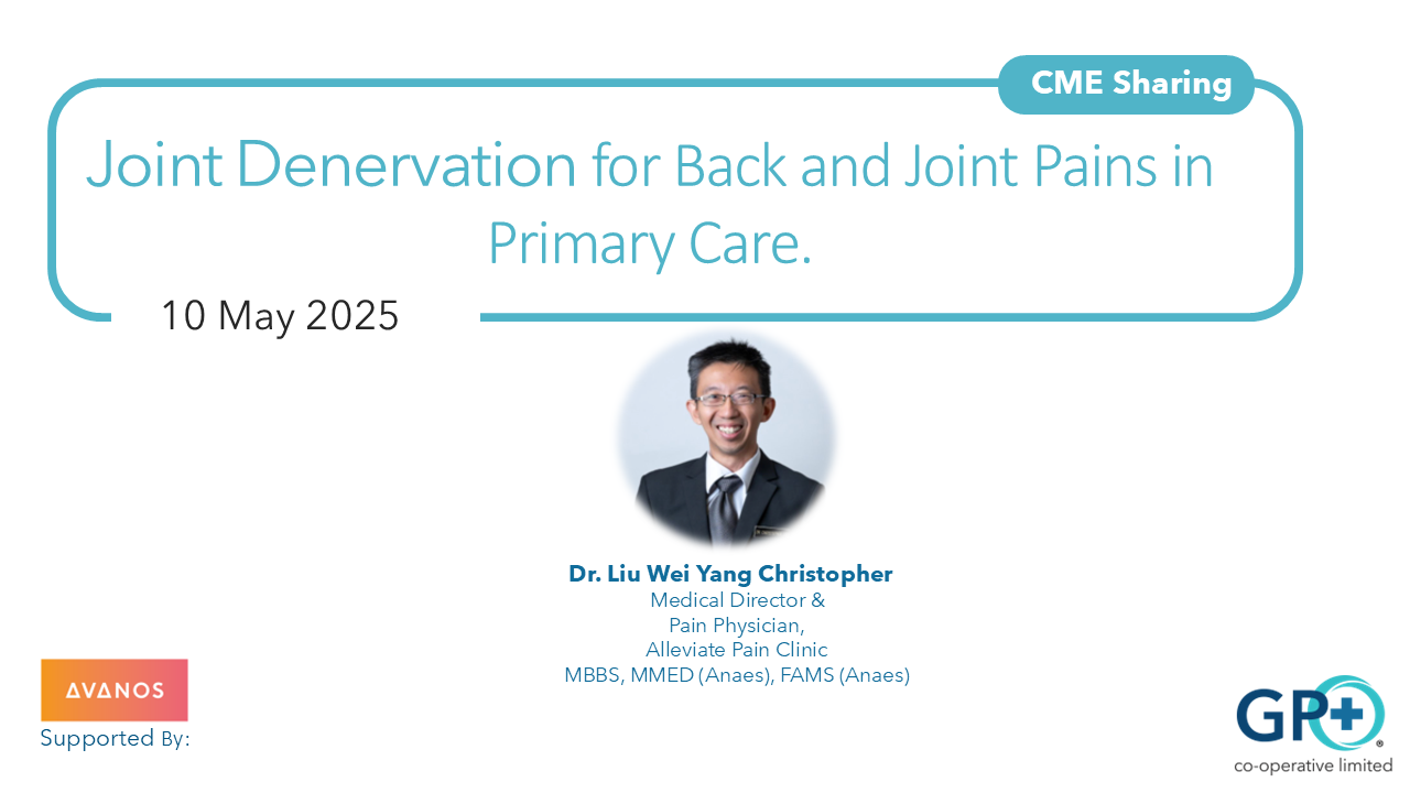 Joint Denervation for Back and Joint Pains in Primary Care