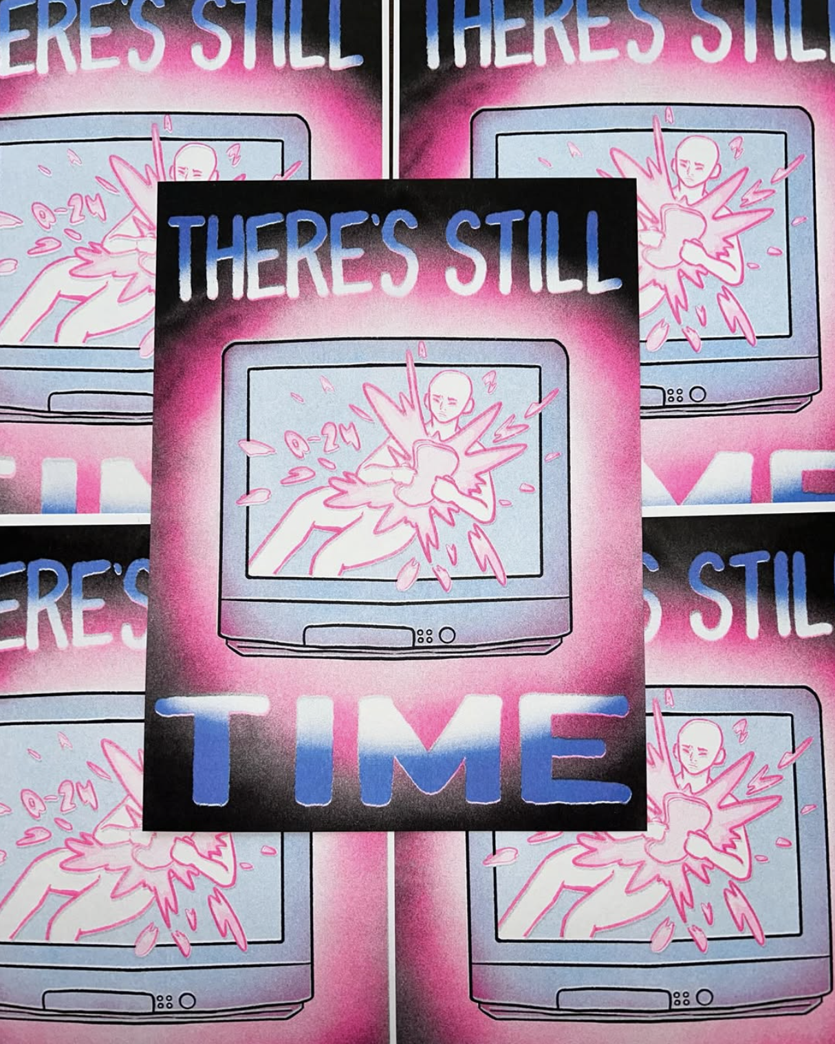 I Saw the TV Glow Risograph