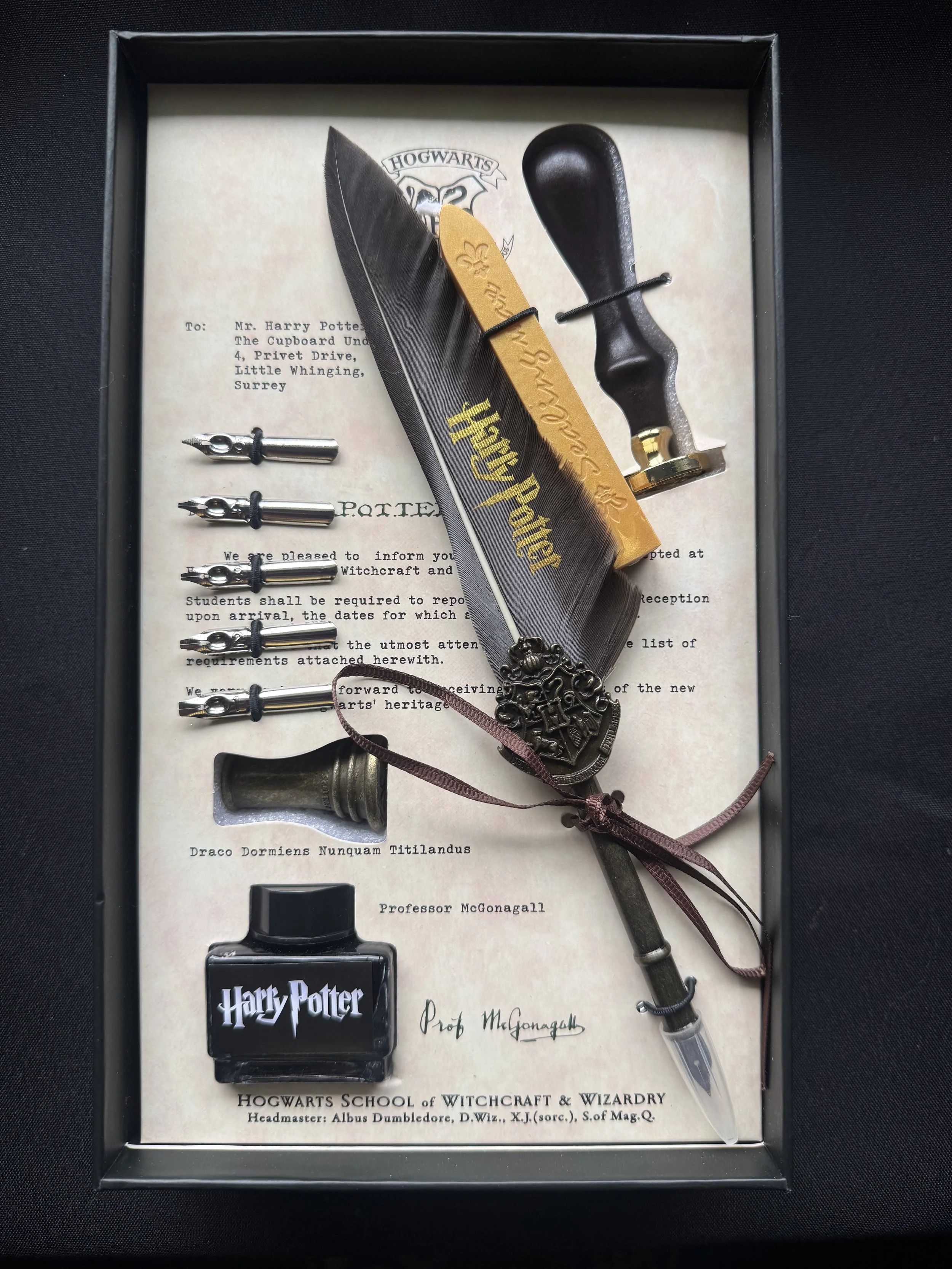 Harry Potter Calligraphy Quill and Wax Sealing set