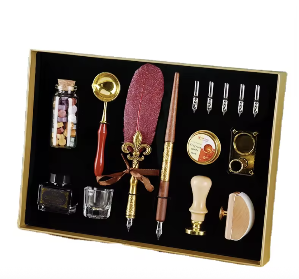 Deluxe Calligraphy Set (Wax and Quill)