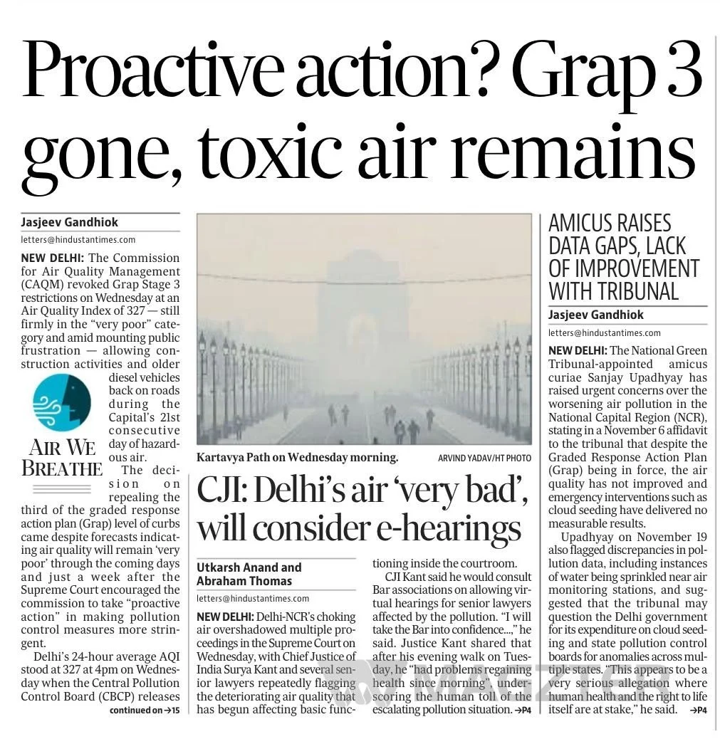 Proactive action? Grap 3 gone, toxic air remains in Delhi
