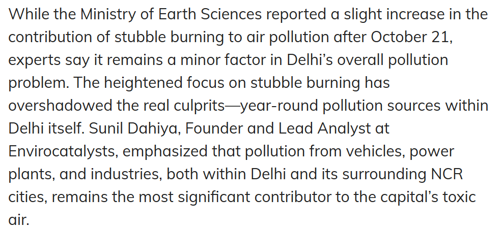Delhi’s Air Pollution Crisis: Busting the Myth of Stubble Burning and Focusing on Local Sources