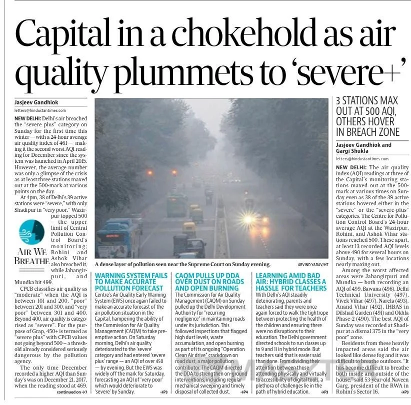 Capital in a chokehold as air quality plummets to ‘severe+’