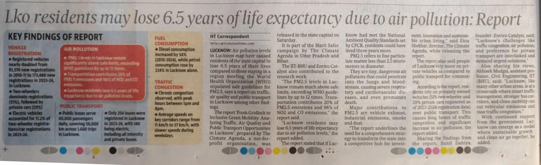 Lko residents may lose 6.5 years of life expectancy due to air pollution: Report