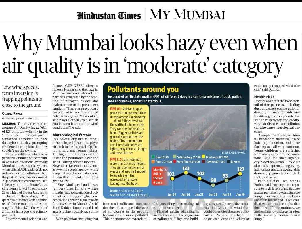 Why Mumbai looks hazy even when air quality is ‘moderate’