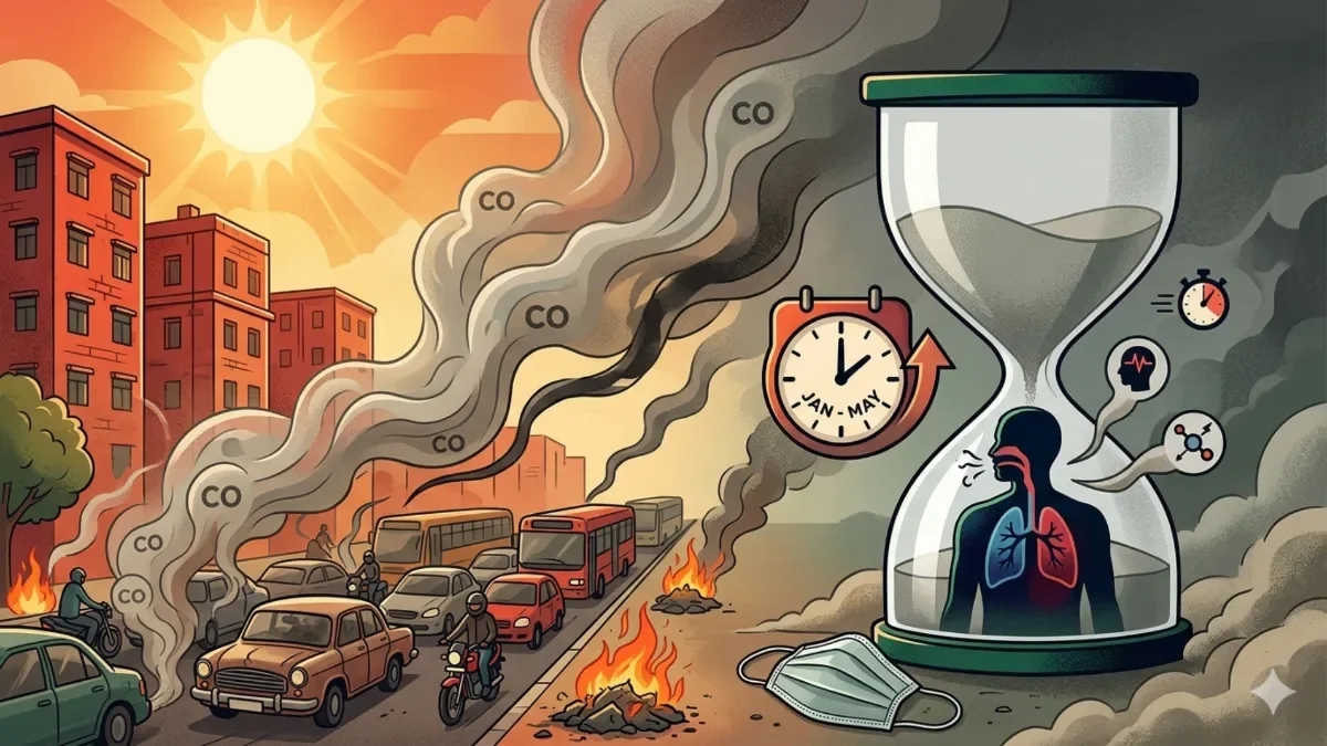 Delhi Reports Highest Carbon Monoxide Levels in January-May Since 2022