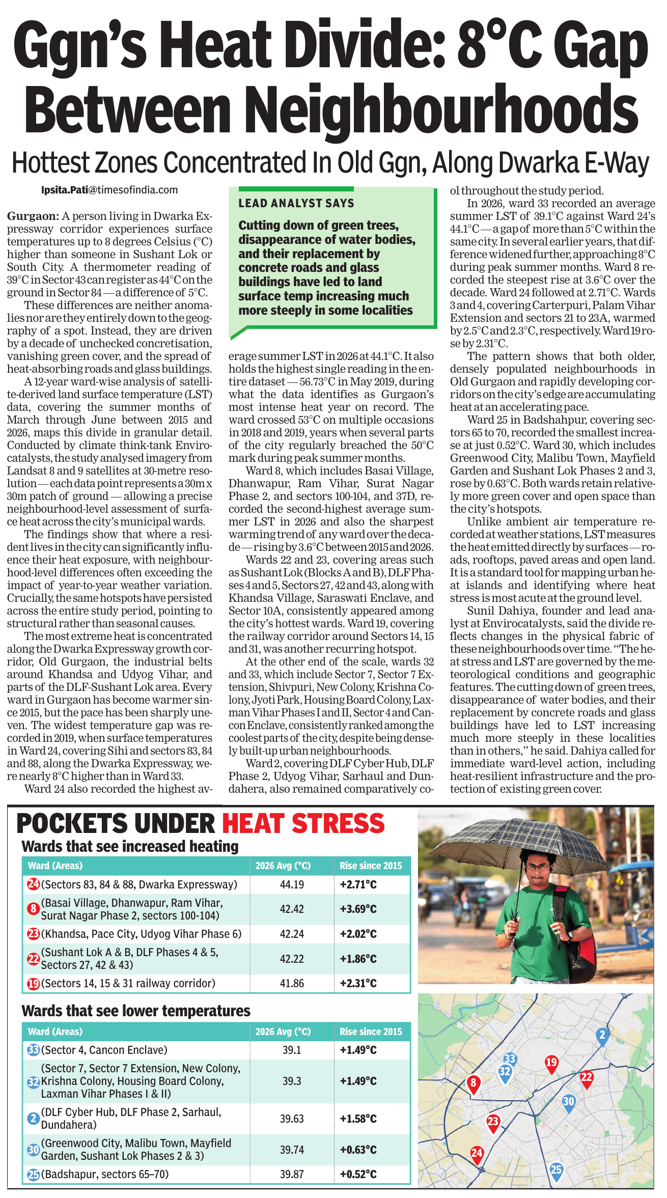 Ggn’s Heat Divide: 8°C Gap Between Neighbourhoods