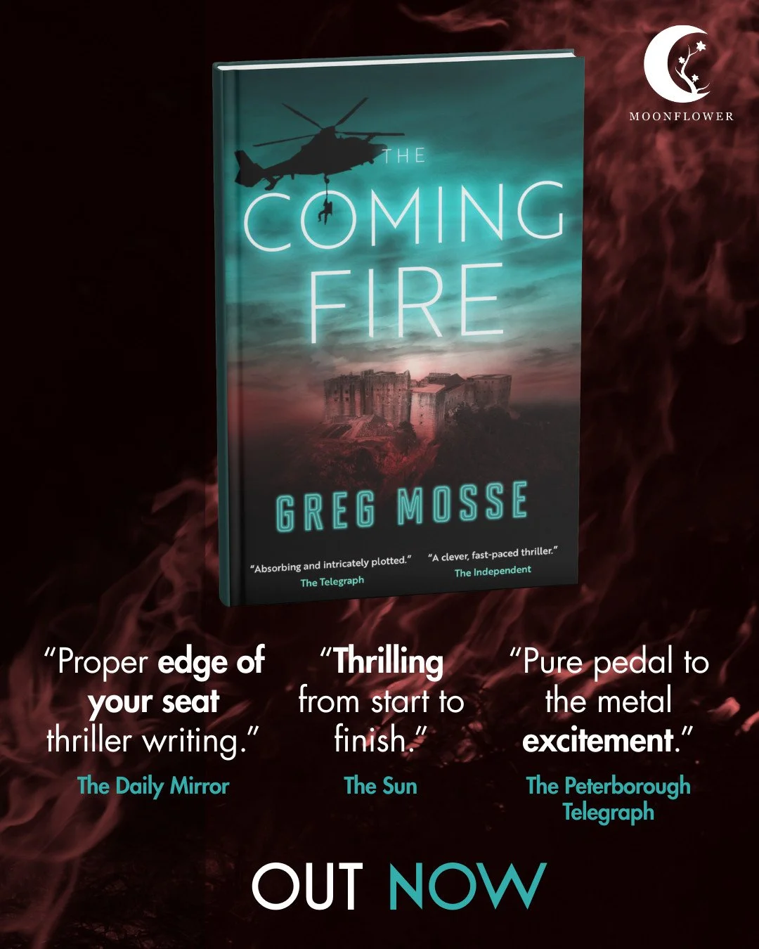 Ever more frequent natural disasters. A world on the verge of catastrophe. And an eccentric billionaire pulling all the strings. Sound familiar?! ⁠
⁠
In THE COMING FIRE, only one man can prevent disaster &ndash; but he's trapped in the Haitian wilder