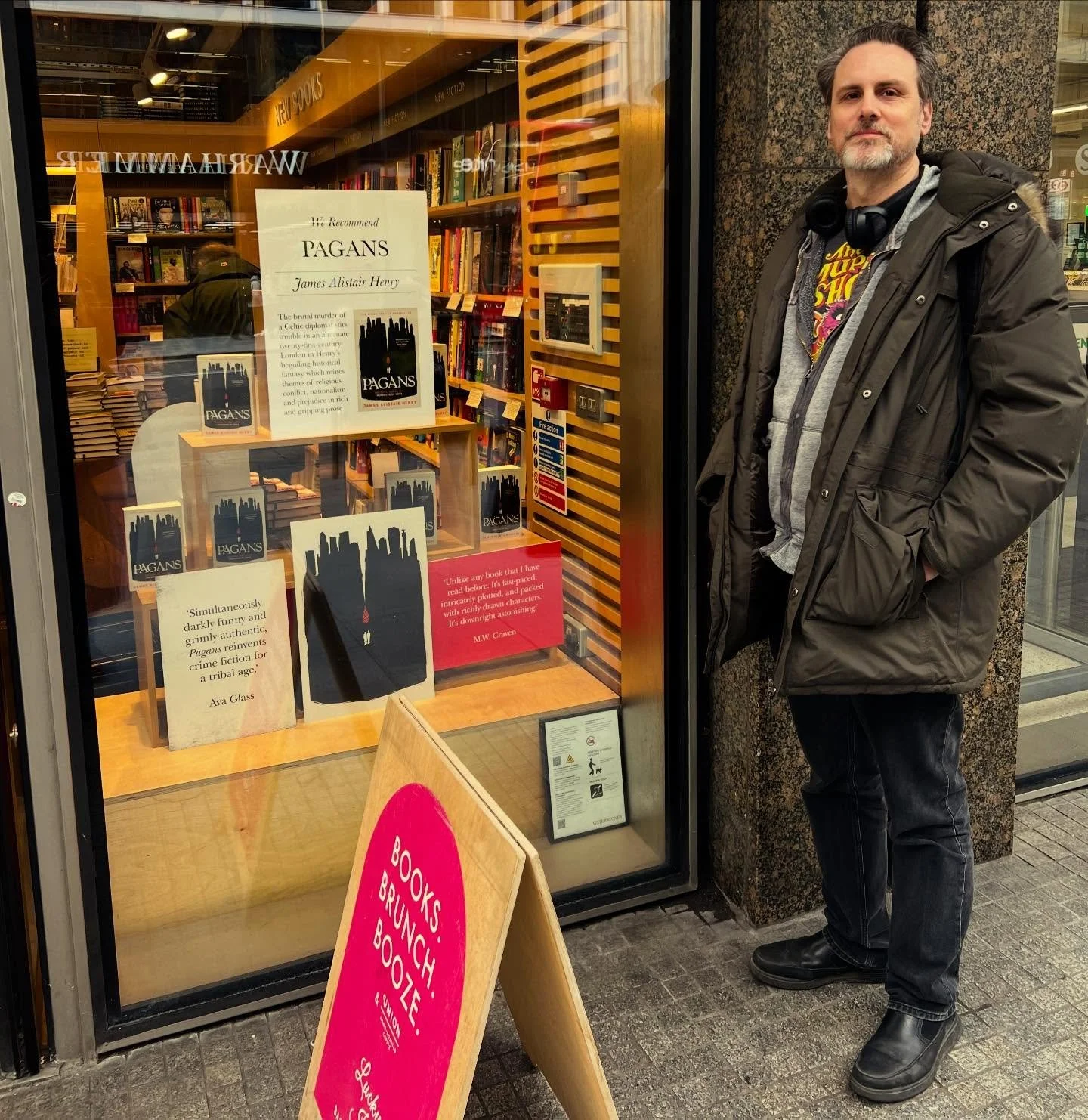 He&rsquo;s been to every @waterstones in London today (almost) so there are signed copies dotted all over the place! Thank you to all the wonderful, welcoming, enthusiastic booksellers &ndash; what a treat to meet you all! @piccadillywaterstones @wat