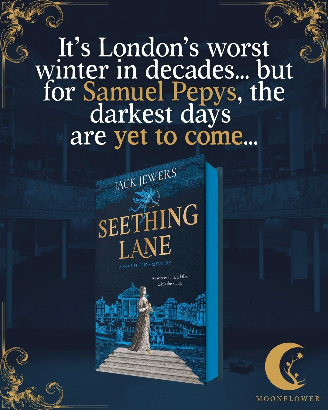 SEETHING LANE by @jackjewers  is out next week! Pre-order now to guarantee you get the limited special edition with hidden foiling and kingfisher blue sprayed edges. All that AND it's currently 30% off. Join Samuel Pepys in this "thrilling, atmo