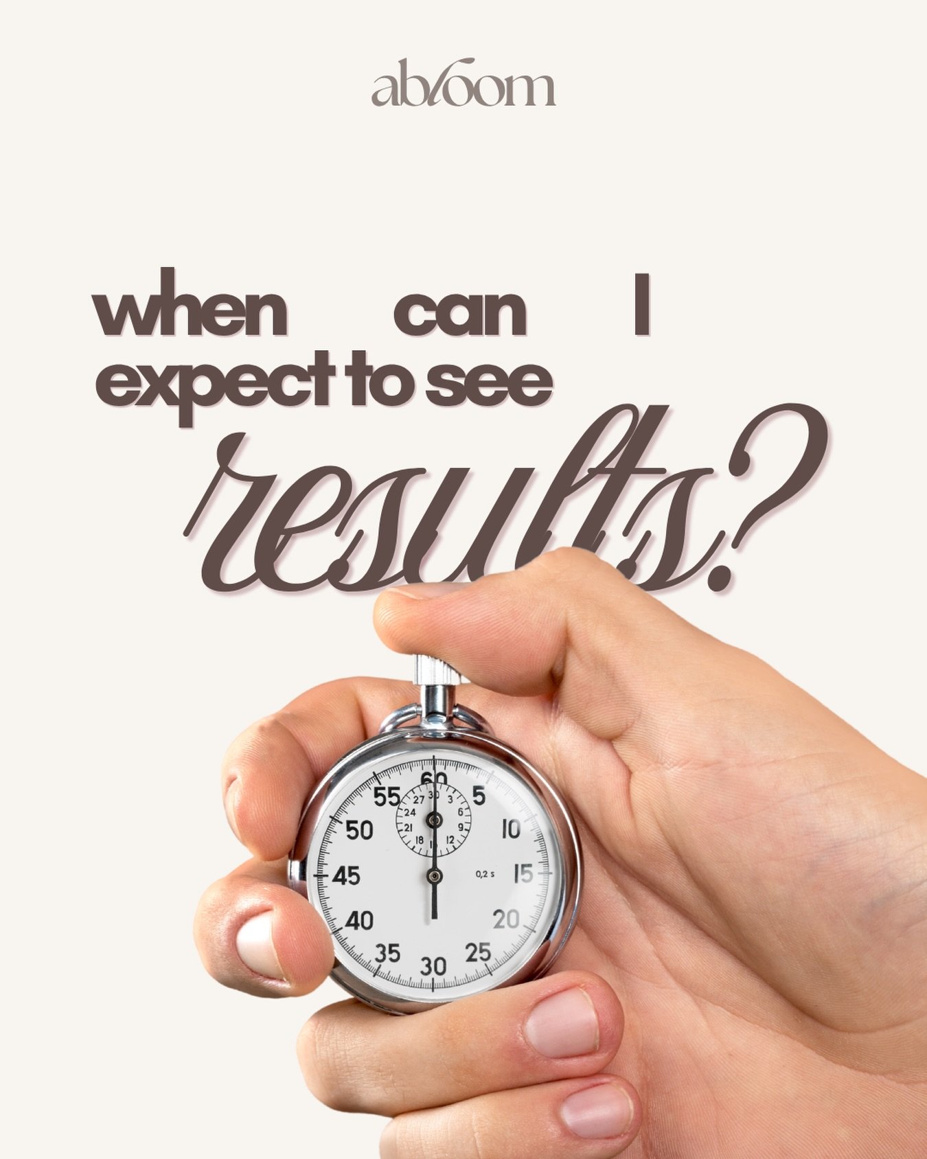 Finish this sentence: good things come to those who&hellip;
WAIT!

Generally, results can take around two weeks to show or settle, with some treatments needing up to 4 to 6 weeks to reflect final results.

Everyone&rsquo;s journey is a little differe