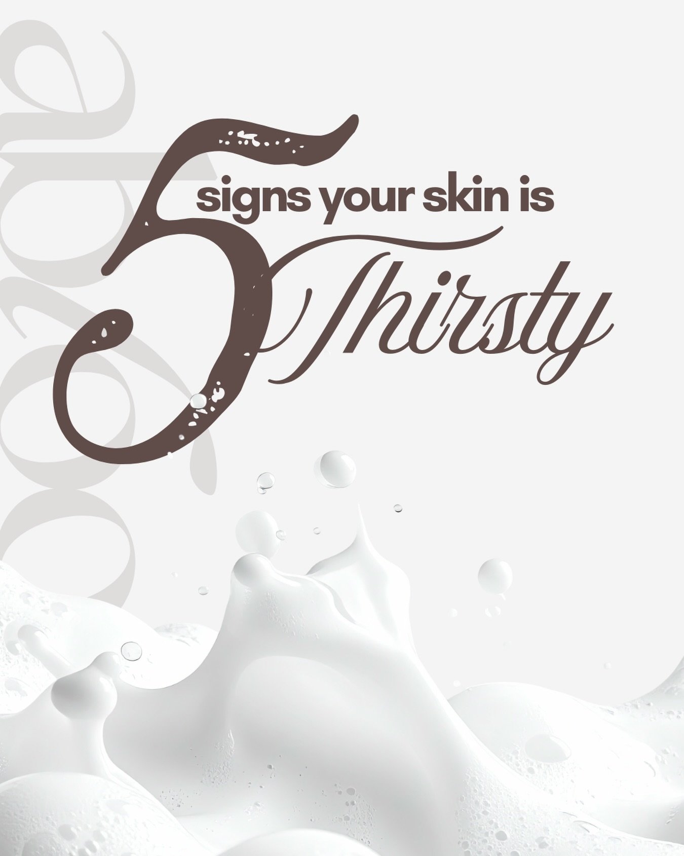 Signs Your Skin Is Thirsty 🤍

▫️ Tightness after cleansing ▫️ Fine lines appearing more noticeable ▫️ Flakiness or rough texture ▫️ Makeup not sitting smoothly ▫️ Increased sensitivity or redness

When your skin is dehydrated, it can lose its natura