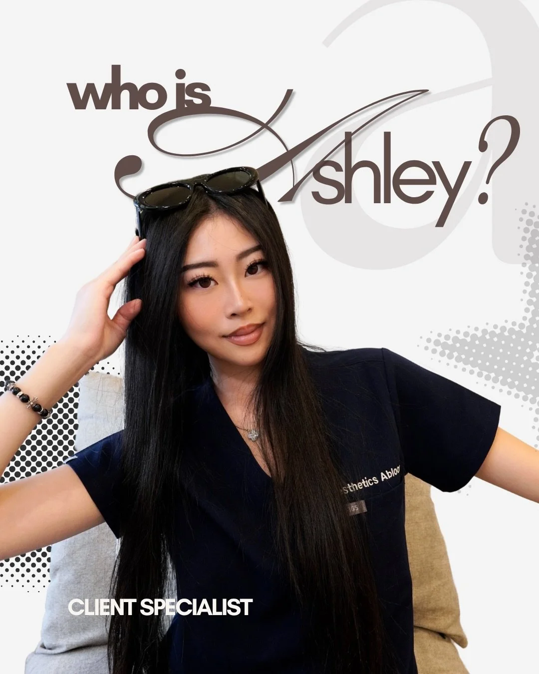 ASHLEY OF AESTHETICS ABLOOM 🖤

Confident, composed and impossible to ignore &mdash; Ashley has a presence that speaks for itself.

With a quiet self-assurance and an effortless sense of style, she&rsquo;s the kind of person who turns heads without e