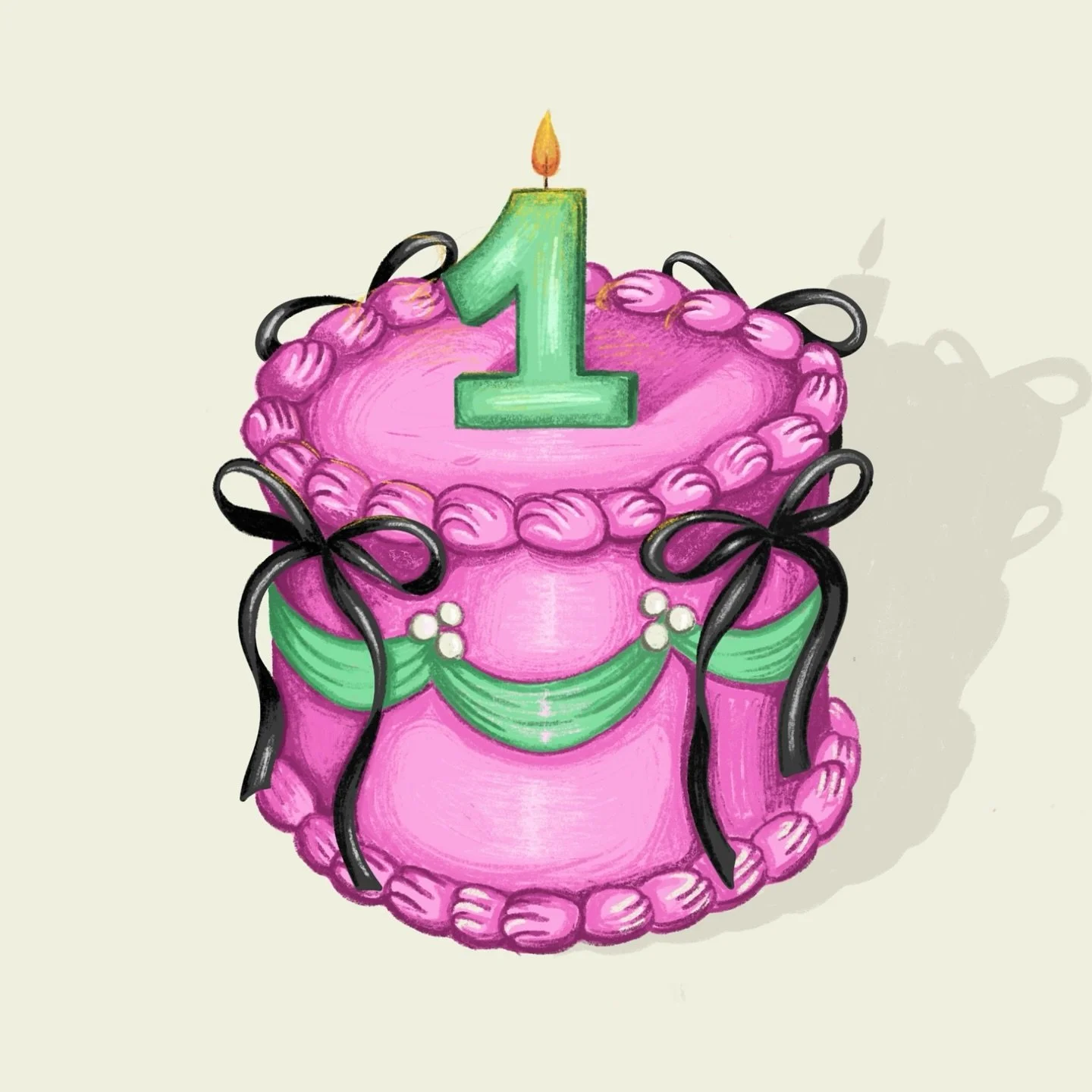 Aujourd&rsquo;hui, je partage une nouvelle illustration, et pas seulement parce que &ccedil;a fait un moment que je n&rsquo;en ai pas publi&eacute;. Mais parce que je c&eacute;l&egrave;bre un moment sp&eacute;cial : mon premier anniversaire en tant q