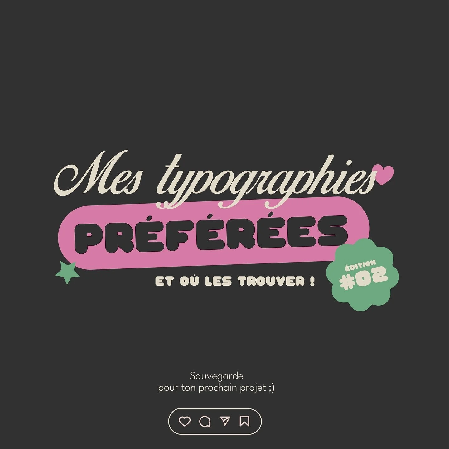 Aujourd&rsquo;hui, dans cette seconde &eacute;dition je vous pr&eacute;sente quelques typographies r&eacute;cemment d&eacute;nich&eacute;es que j&rsquo;adore utiliser pour rendre mes projets encore plus impactants. 

Pour moi, la typographie est l&rs