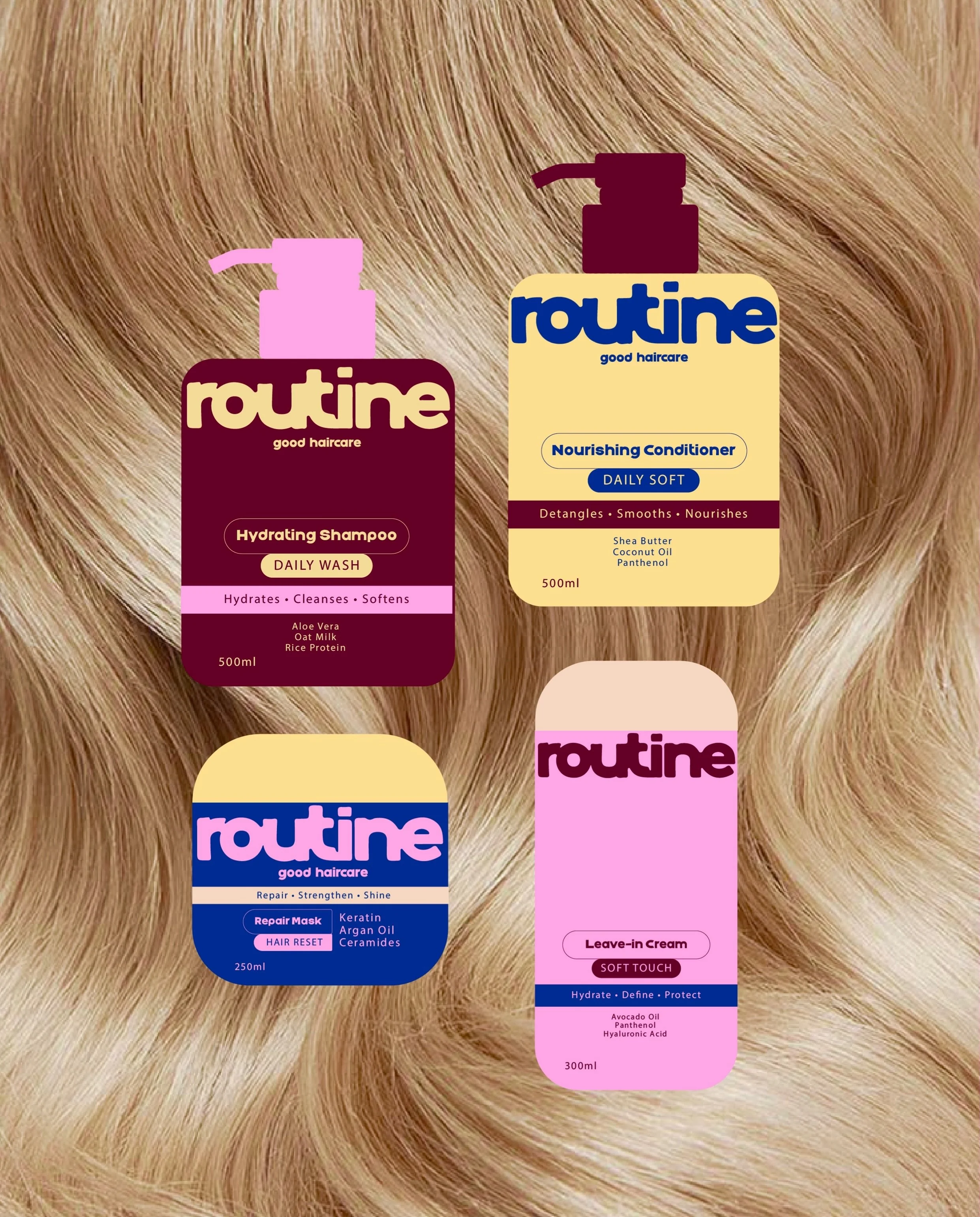 Routine est une marque de hairecare pens&eacute;e pour rendre chaque routine beaut&eacute; plus simple, plus douce et plus agr&eacute;able. 💗

&laquo; Routine transforme les gestes du quotidien en v&eacute;ritables moments de bien-&ecirc;tre. &Agrav