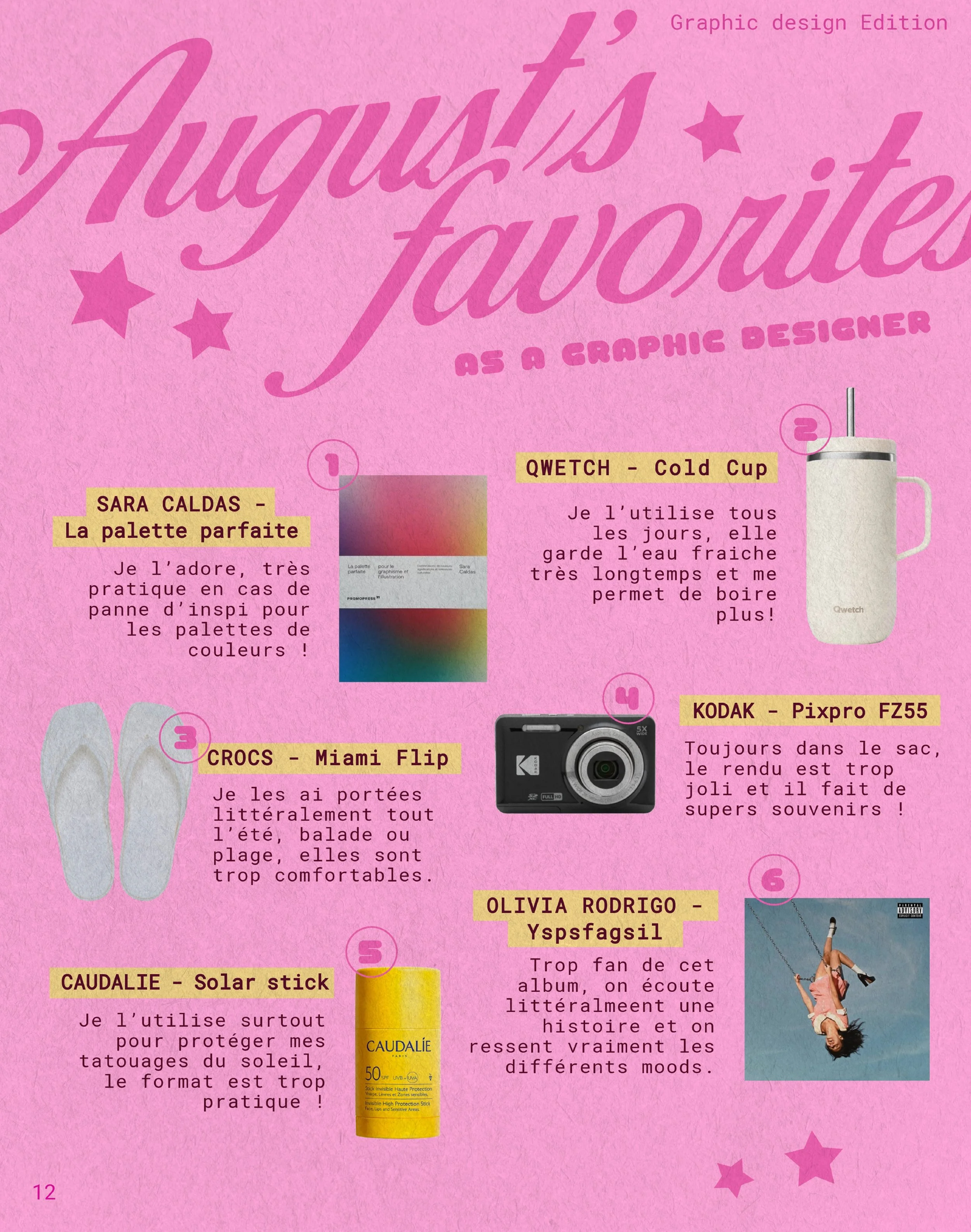 Mes favoris du mois d&rsquo;ao&ucirc;t ! ☀️

Tu es &agrave; la recherche d&rsquo;une identit&eacute; visuelle moderne et color&eacute;e ? Viens jeter un coup d&rsquo;&oelig;il &agrave; mes r&eacute;alisations et parlons de ton prochain projet ! 😊

D