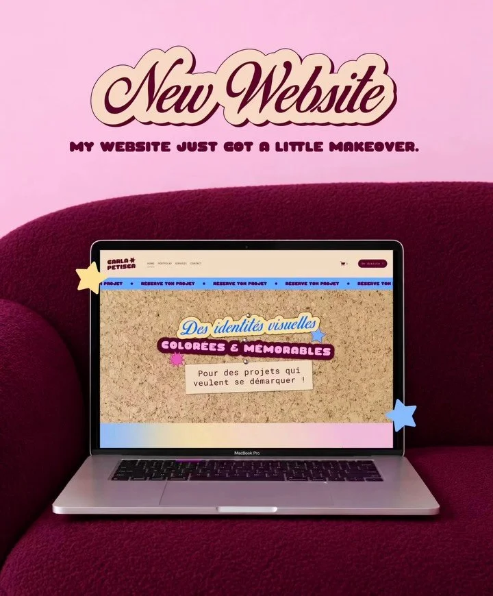 Nouveau site !! Lien dans ma bio ⭐️

Tu es &agrave; la recherche d&rsquo;une identit&eacute; visuelle moderne et color&eacute;e ? Viens jeter un coup d&rsquo;&oelig;il &agrave; mes r&eacute;alisations et parlons de ton prochain projet ! 😊

Direction