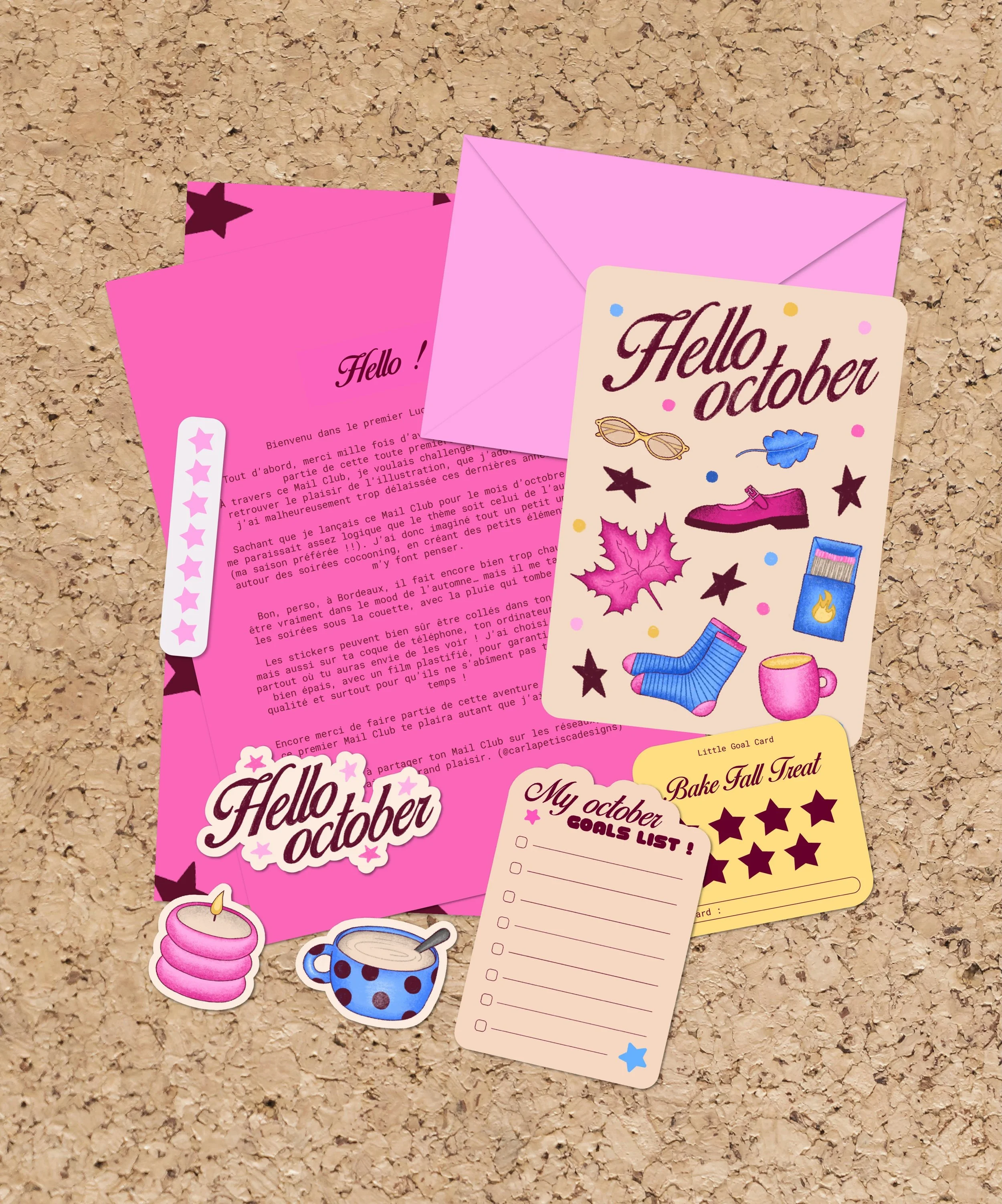 Le Lucky Star Mail Club, c&rsquo;est un petit courrier cr&eacute;atif envoy&eacute; chaque mois directement dans la bo&icirc;te aux lettres. Chaque &eacute;dition est imagin&eacute;e, illustr&eacute;e et pr&eacute;par&eacute;e &agrave; la main, avec 