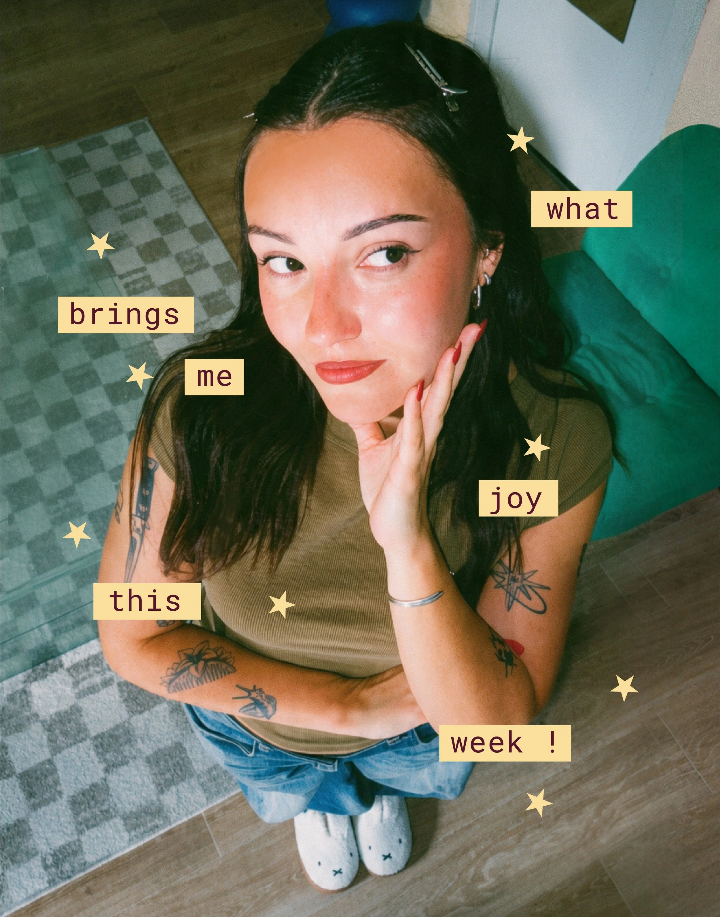 what brings me joy this week ! ⭐️

Tu es &agrave; la recherche d&rsquo;une identit&eacute; visuelle moderne et color&eacute;e ? Viens jeter un coup d&rsquo;&oelig;il &agrave; mes r&eacute;alisations et parlons de ton prochain projet ! 😊

Direction A
