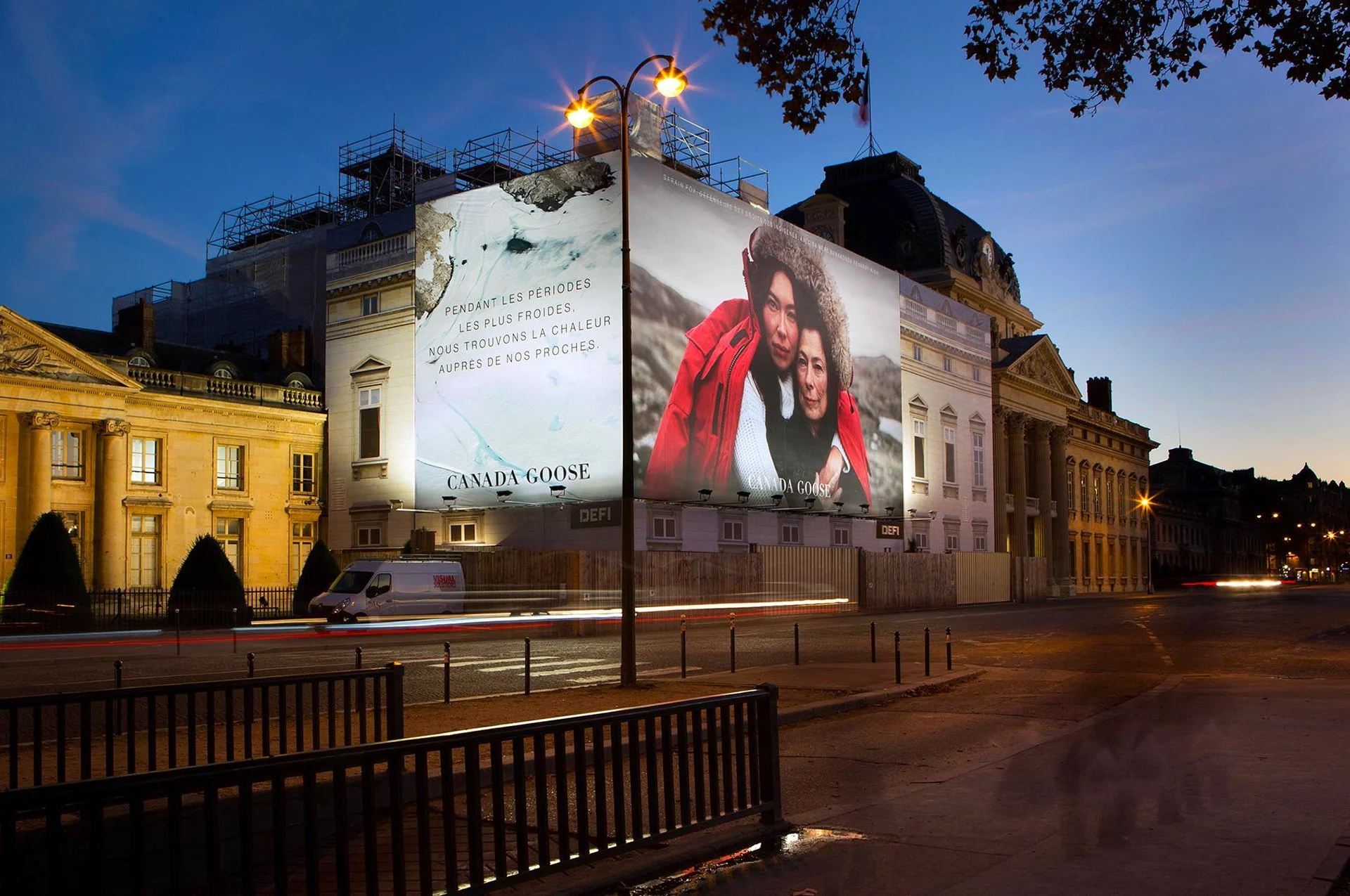 publicité façade agence