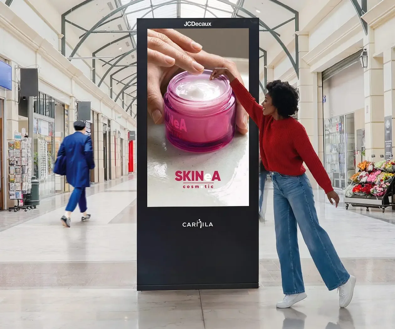 Publicité en centre commercial