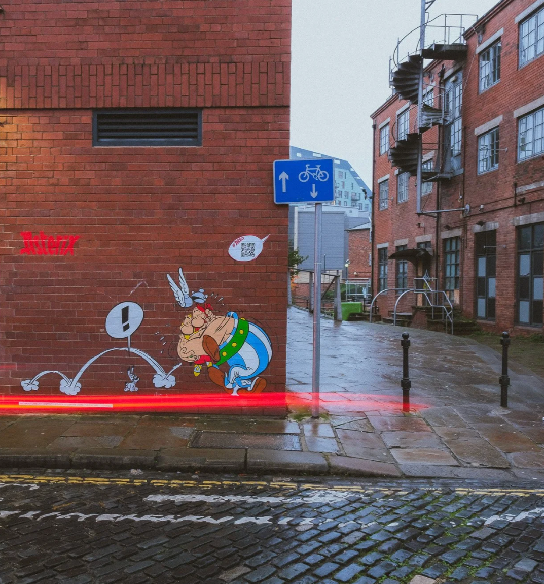 Fresque murale peinte