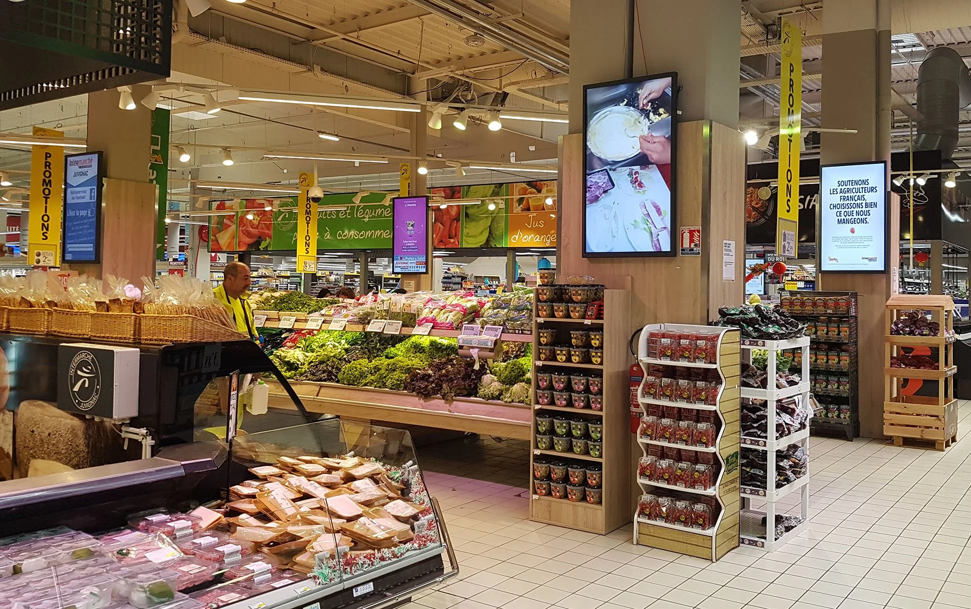publicité supermarché