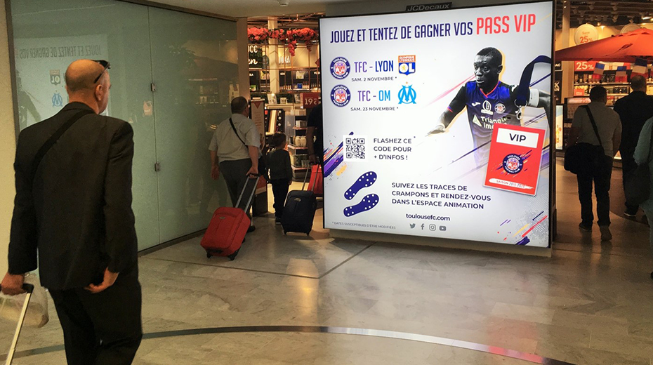 Publicité digitale dans les aéroports