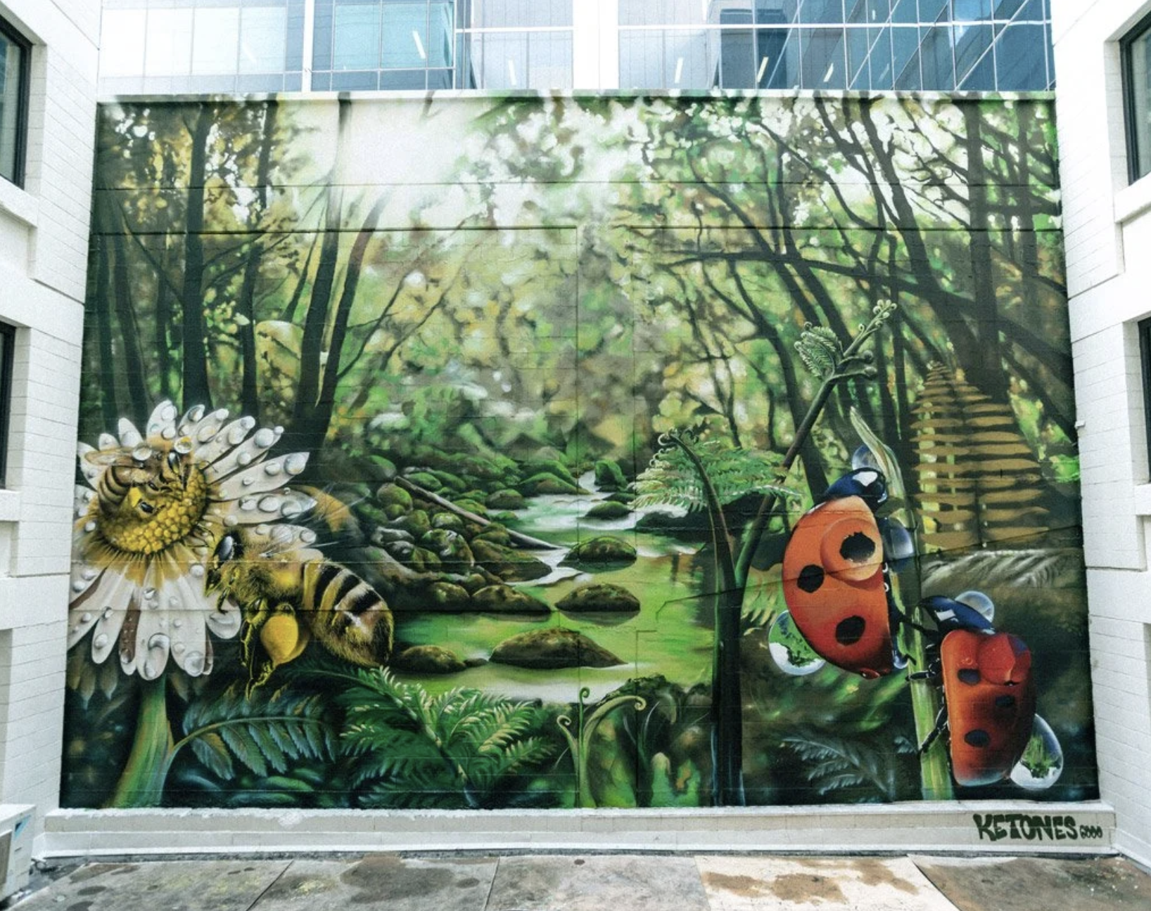Publicité fresque murale