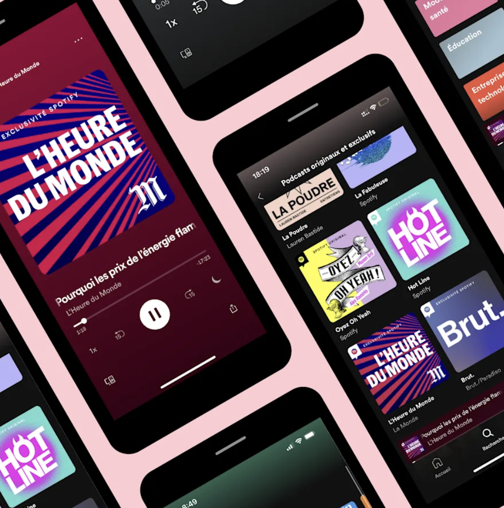 Publicité sur Podcasts.