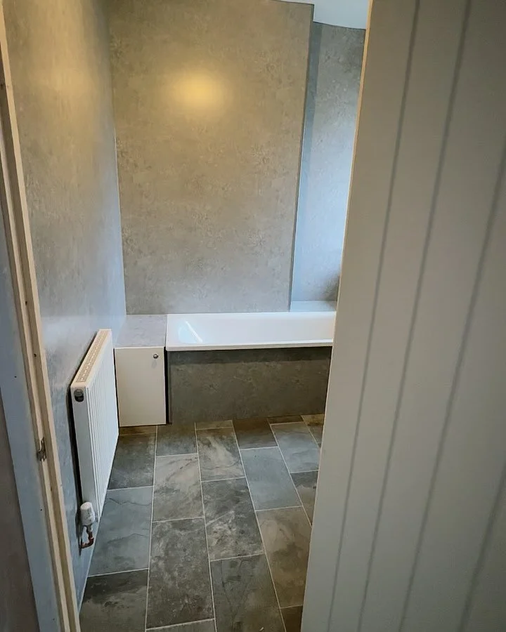 Created New Upstairs Bathroom🚰  DM We Can Quote For Your Project