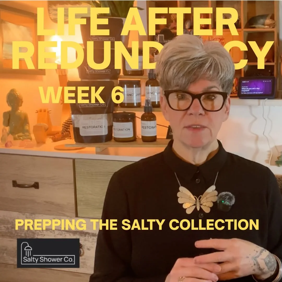 Grab a cuppa and join me for a very busy &ldquo;behind the scenes&rdquo; week at Salty Shower Co.! 🌿 video link in the bio ⬆️
We are officially in launch-prep mode, which means my kitchen has been a whirlwind of essential oils and labels. This week 