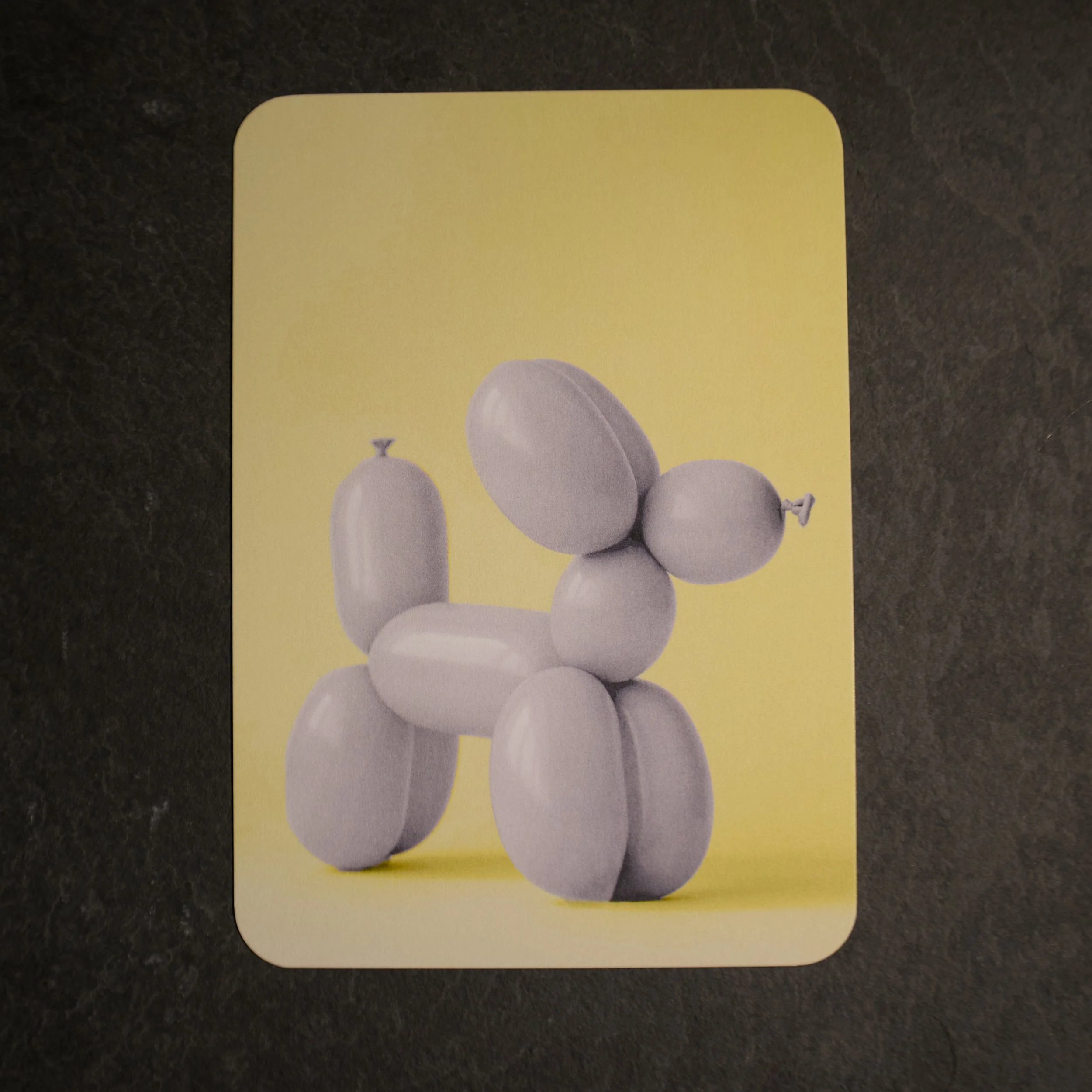 Balloon Dog cute illustration yellow - Salty Note