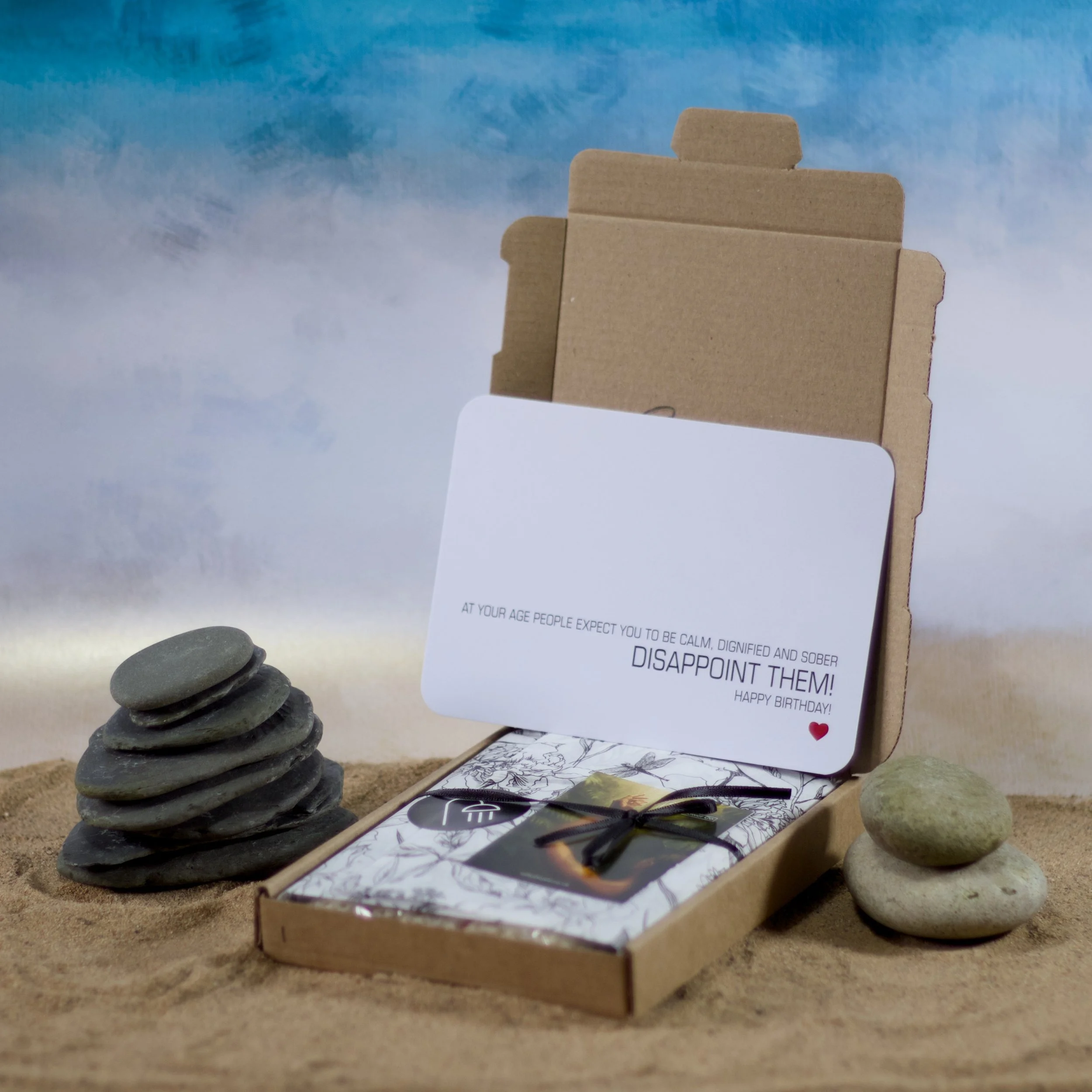 At your age people expect you to be calm dignified and sober... Disappoint them!